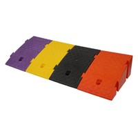 Robuste Gummi-Bordsteinrampe für Einfahrten 11cm Höhe Tragbare Schwellenrampe für Auto, LKW, Rollstuhl und Trolley-Zugang