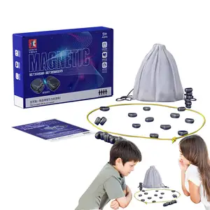 Jeu d'échecs magnétique, jeu de société magnétique pour enfants Jeux de société pour enfants Puzzle d'échecs enfants pensant échiquier magnétique