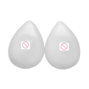 Mastectomy teardrop shape fake transparent silicone artificial breast for mastectomy forms bf1650 teardrop shape