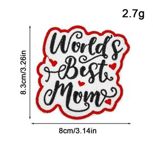 New Iron on Embroidery Mama Patch for Clothes <b>Hat</b> <b>Bag</b> Decoration - Product Image 6