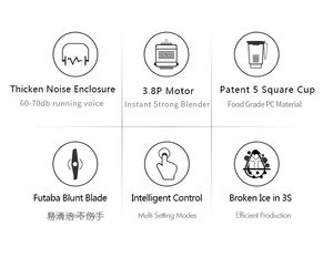 เครื่องปั่นสมูทตี้สุญญากาศอเนกประสงค์สำหรับงานอุตสาหกรรมใช้งานหนักพร้อมฝาปิดเสียงสำหรับน้ำผลไม้และผลไม้ - Product Image 6