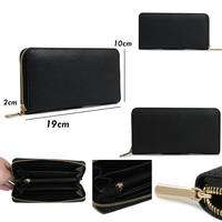 Dompet Kustom Produsen Grosir Murah Desain Beragam Lembut Kustom Perempuan Kulit Sintetis PU Dompet Kulit