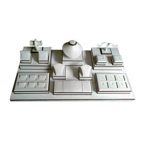 Expositor de Pendientes de Lujo, Bandeja Organizadora de Joyas, Set de Exhibición de Joyería de Gamuza para Tienda de Joyería - Product Image 1