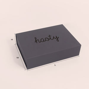 Boîte cadeau cosmétique de luxe en papier kraft carré avec fermeture magnétique pliable, matériaux recyclés écologiques - Product Image 1