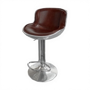 Housse arrière industrielle <span class=keywords><strong>en</strong></span> cuivre PURUO OEM ODM, <span class=keywords><strong>cuir</strong></span> <span class=keywords><strong>véritable</strong></span> noir, pour <span class=keywords><strong>tabouret</strong></span> <span class=keywords><strong>de</strong></span> <span class=keywords><strong>bar</strong></span> pivotant, stable, réglable <span class=keywords><strong>en</strong></span> hauteur, pour comptoir et <span class=keywords><strong>bar</strong></span> à domicile - Product Image 4