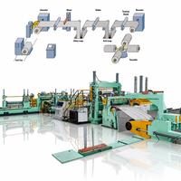 Ligne de découpe à double tête de cisaillement pour bobines, ligne de production de découpe d'aluminium et d'acier, service d'installation de découpe et de rembobinage de bandes