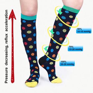 Nouvelles chaussettes de compression unisexe élastiques pour activités de plein air, respirantes en nylon, pour femmes, fitness, sport, <span class=keywords><strong>camping</strong></span>, football, protection des mollets - Product Image 5