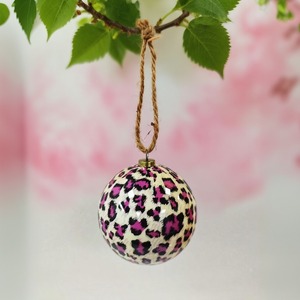 Adorno de Bola de Plástico Ecológico Hecho a Mano con Estampado de Leopardo, Marca <span class=keywords><strong>Gason</strong></span> Moderna, para Decoración de Fiestas y Árboles de Navidad - Product Image 4