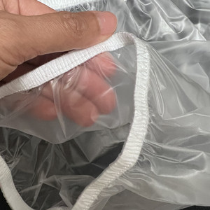 Многоразовые прозрачные подгузники для взрослых брюки с полиэтиленовой пленкой дышащий водонепроницаемый чехол для ухода за недержанием - Product Image 3