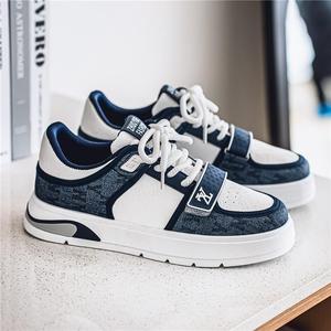 Chaussures de skate basses pour hommes, style créateur, tendance rétro, épaisses, décontractées, pour la marche, streetwear, baskets hip-hop respirantes en PU - Product Image 1