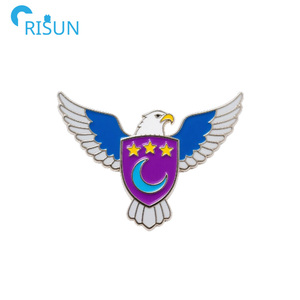 Spille con risvolto personalizzato con Logo <span class=keywords><strong>uccello</strong></span> volante nero con smalto morbido con smalto a forma di <span class=keywords><strong>aquila</strong></span> - Product Image 6