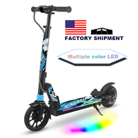 EE. UU. Envío Directo Stock ED200 E-Scooter 8 pulgadas 25Kmh Elektro Trottinette 200W Venta al por mayor Tretroller Scooter eléctrico