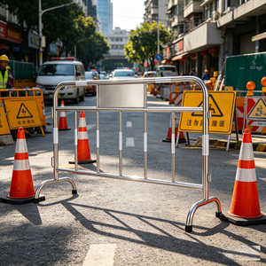 Barrera Vial Móvil de Acero Inoxidable para Control de Seguridad en Carreteras y Tráfico Urbano - Product Image 4
