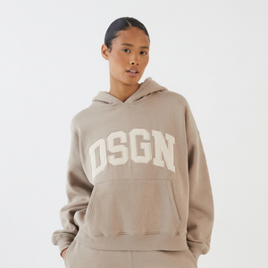 Sudadera con Capucha Oversize para Mujer al por Mayor, Estilo Casual de Manga Larga con Bolsillo Canguro, Ropa Deportiva Urbana - Product Image 1