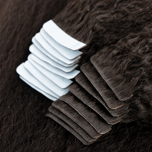 Nguyên Liệu Tự Nhiên Lớp Biểu Bì aligend Kinky Thẳng Con Người Tóc Băng Trong Phần Mở Rộng Liền Mạch Vô Hình Băng Ins Phần Mở Rộng Tóc - Product Image 4