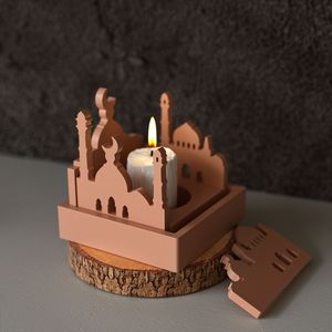 Molde <span class=keywords><strong>de</strong></span> Silicona para Velas con Forma <span class=keywords><strong>de</strong></span> Castillo <span class=keywords><strong>de</strong></span> Pascua, Estilo HC, para Hacer Adornos <span class=keywords><strong>de</strong></span> Yeso con Diseño <span class=keywords><strong>de</strong></span> Castillo <span class=keywords><strong>de</strong></span> Medio Oriente - Product Image 2