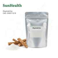 Poudre d'oxymatrine à 98 % de qualité alimentaire, extrait de Sophora Flavescens (Ku Shen), alcaloïde de matrine de haute pureté, SunHealth, emballé sous vide en fût