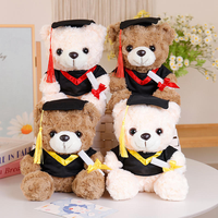 Ours en peluche mignon Docteur Ours, poupée en peluche en coton PP, super doux, anti-stress, pour les étudiants, les cadeaux de remise de diplôme, les cadeaux de maternelle