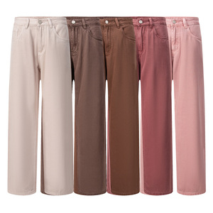 กางเกงยีนส์ผู้ชายขายส่งสั่งทำพิเศษ เอวสูง ผ้าฝ้าย 100% สไตล์สตรีทแวร์ กางเกงจ็อกกิ้งเดนิมสำหรับผู้ชาย - Product Image 3