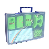Kit d'expériences d'optique SCIEDU pour collégiens – Banc optique, imagerie par trou d'aiguille, lentilles concaves et convexes, boîte d'expériences optiques