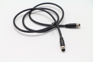 Cable Coaxial M8 de 6 Pines, Macho a Hembra, con Cubierta de PVC, Cobre Desnudo, Blindado, Conector Negro para Cámaras Industriales - Product Image 3