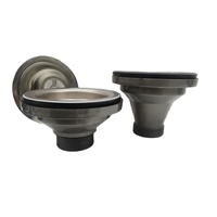 Évier de cuisine en acier inoxydable style USA avec bonde de vidange 1/2" en plastique PP, bouchon d'évier populaire dans les systèmes de drainage mondiaux 110/114 mm