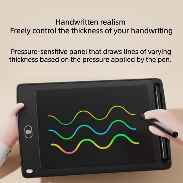 Portable Low Consumption Electronic Magnetic Adhesive Writing Tablet Memo Pads Color DIY Board Kids Digital LCD Drawing Tablet