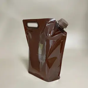 4L Hot Tea Package Catering Beverage Bag Gallon Spout Pouch Drinking Water Doypack Spout Bags