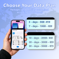 Carte SIM de données de voyage MESHSIM Europe 4G LTE Internet prépayé pour touristes de l'UE