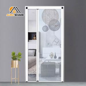 Portes-fenêtres coulissantes à cadre en aluminium avec moustiquaire anti-insectes, design rétractable hautement invisible pour cuisine et balcon - Product Image 6