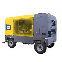 Compresor de Aire Atlas Copco XAVS1000 Diésel 14 bar 200 psi 900 cfm 25 m3/min AtlasCopco XAVS 1000 Cfm Portátil de Alta Presión