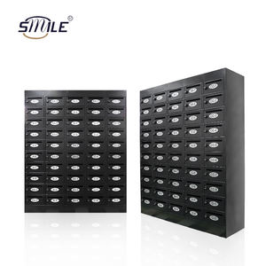 Boîte <span class=keywords><strong>aux</strong></span> <span class=keywords><strong>lettres</strong></span> extérieure en métal CHNSMILE sur pied, grande capacité (50 <span class=keywords><strong>lettres</strong></span>), verrouillable, prix usine, pour appartement - Product Image 1