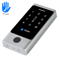 Clavier de contrôle d'accès à la porte avec application Bluetooth TT Lock, boîtier métallique étanche, vérification par mot de passe et empreintes digitales, RIFID