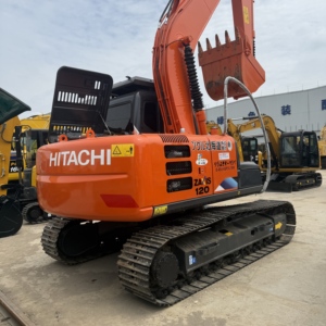 Excavatrice de taille moyenne Hitachi ZX120 de 12 tonnes pour le nivellement de chantiers municipaux - Product Image 5