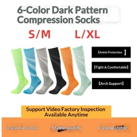 Chaussettes de compression unisexe pour le cyclisme, la course et les activités de plein air – Soutien des jambes, chaussettes de sport, vente en gros, hiver, nylon épais, anti-frottement