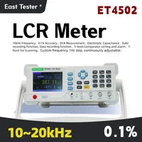East Tester ET4501 ET4502 ET4510 Compteur LCR de paillasse, Pont numérique de bureau blanc personnalisable 10Hz~100kHz, Précision de laboratoire PC