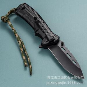 Cuchillo Plegable EBC para Dropshipping en Shopify, Alta Dureza 58HRC, Acero 3Cr13, Cuchillo de Supervivencia para Camping al Aire Libre con Encendedor de Pedernal - Product Image 5