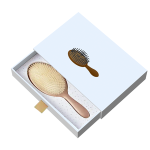 Empaquetado de cepillo de pelo de lujo con logotipo personalizado, peine de diseño sencillo, embalaje de papel, precio bajo, caja de regalo de cepillo de pelo al por mayor - Product Image 5