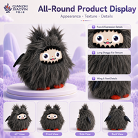 Peluche Monstre Cheveux Sauvages AI Techfury Ailes de Chauve-Souris 3 Modèles IA ChatGPT Version WiFi 2.4G Module TUYA T5 Mémoire Longue Durée 50+