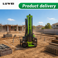 Pile driver portable multifonctionnel pour poteaux photovoltaïques solaires, pile driver à spirale pour le sol, adapté au forage dans la roche dure