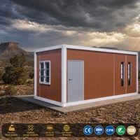 Maison modulaire certifiée ISO de 20 pieds et 40 pieds, résistante au vent, pour l'exportation vers l'Europe, l'Australie, l'Amérique, le Canada