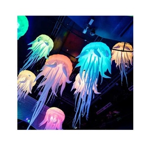 Méduse lumineuse LED gonflable irisée, éclairage suspendu, ballon méduse, tentacules de pieuvre, pompe à air électrique IFUN pour fête - Product Image 5