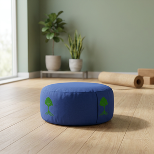 Hull Filling Round Zafu Soft <b>Cushion</b> With Carry Handle for Yoga Exercises and Long Meditation <b>Cushion</b> for Sale by Supplier - Product Image 2