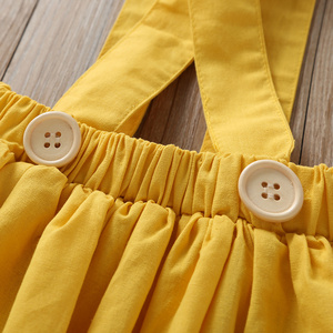 Vêtements pour filles OEM, vêtements pour enfants en gros, ensemble de 2 pièces, jupe assortie, ensemble en coton pour bébé - Product Image 4