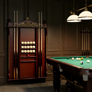 Support de Queue de Billard en Bois Massif de Luxe Premium Support Mural pour Queue de Billard pour Accessoires de <span class=keywords><strong>Table</strong></span> de Billard - Product Image 3