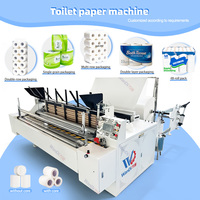 Machine entièrement automatique de fabrication de rouleaux de papier toilette et de serviettes de cuisine, machine de rembobinage de papier toilette à vendre