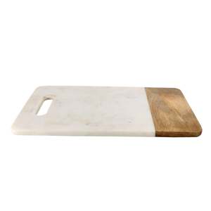 เขียงไม้หินอ่อนดีไซน์ดีที่สุดอุปกรณ์สำหรับหั่นผัก/พิซซ่า/ชีส - Product Image 6