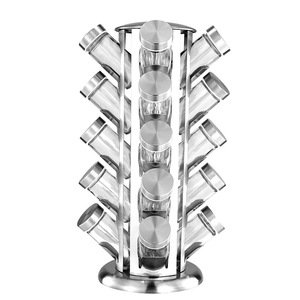 <span class=keywords><strong>Shoppee</strong></span>-Torre giratoria de acero inoxidable, estante con tarros para Cocina - Product Image 5