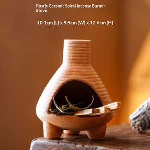 Quemador de aromaterapia artesanal transfronterizo, resistente a la llama abierta, para quemar madera sagrada de cedro, creando ambiente, pequeña chimenea - Product Image 1