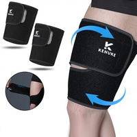 Manchon de compression unisexe pour cuisse, à compression bilatérale et restriction du flux sanguin, pour fitness, basketball, course à pied et protection musculaire